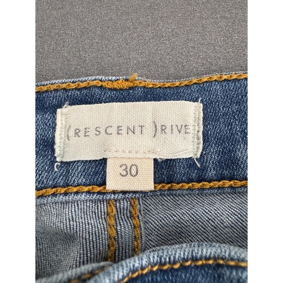 CRESCENT DRIVE Blue Denim Five Pocket Faded Wash Skinny Jeans Size 30 outdoors - Picture 4 of 10